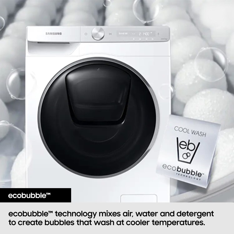 Samsung Series 5+ ecobubble™ 9kg 1400rpm Washing Machine - White