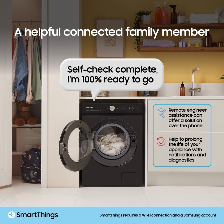 Samsung Series 5+ ecobubble™ 9kg 1400rpm Washing Machine - White