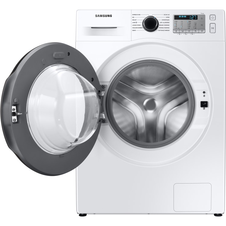 Refurbished Samsung Series 5 ecoBubble WW90TA046AH/EU Freestanding 9KG 1400 Spin Washing Machine White