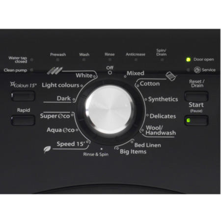 Whirlpool WWCR9230B 9kg 1200rpm Freestanding Washing Machine Black