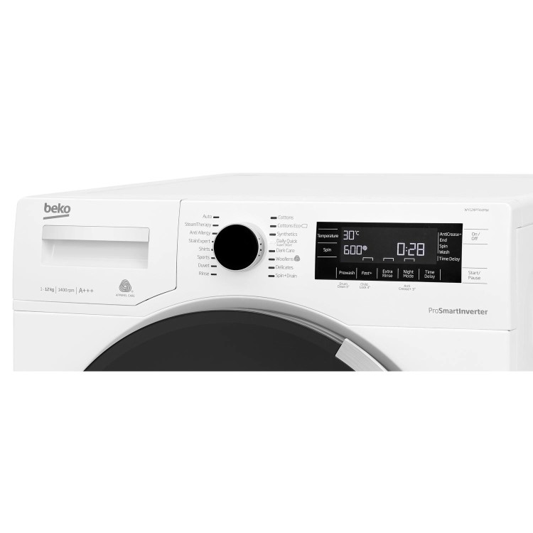 Beko WY124PT44MW 12kg 1400rpm Freestanding Washing Machine - White