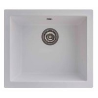RockLite Weston Single Bowl Inset / Undermount White Composite Kitchen Sink RockLite Weston Single Bowl Inset / Undermount White Composite Kitchen Sink