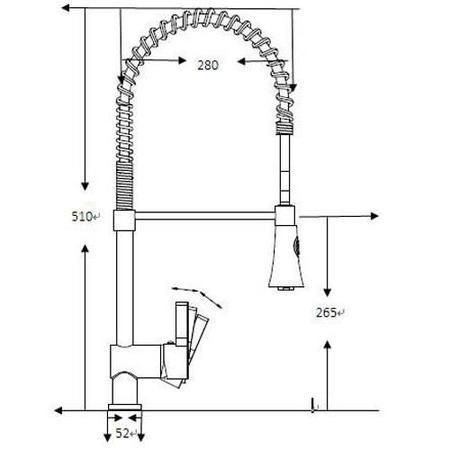 Taylor & Moore Winchester Single Lever Kitchen Tap with Pull-out Spray