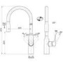 GRADE A1 - Taylor & Moore Windermere Single Lever Chrome Monobloc Kitchen Tap with Pull out Nozzle Spray