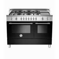 Bertazzoni X1226GMFENE Professional Series 122cm Dual Fuel Range Cooker With Griddle - Black