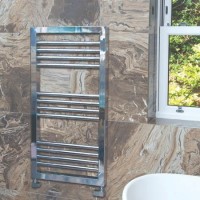 Chrome Heated Towel Rail Radiator 900 x 500mm - Lambourn