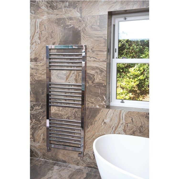 Chrome Heated Towel Rail Radiator 1300 x 500mm - Lambourn