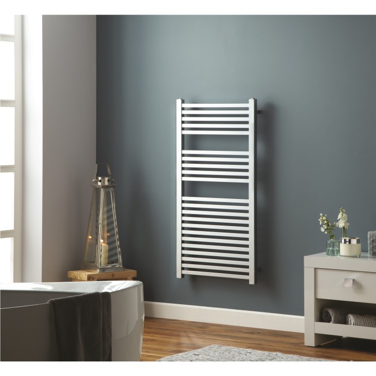 Woodbury Chrome Heated Towel Rail - 1200 x 600mm