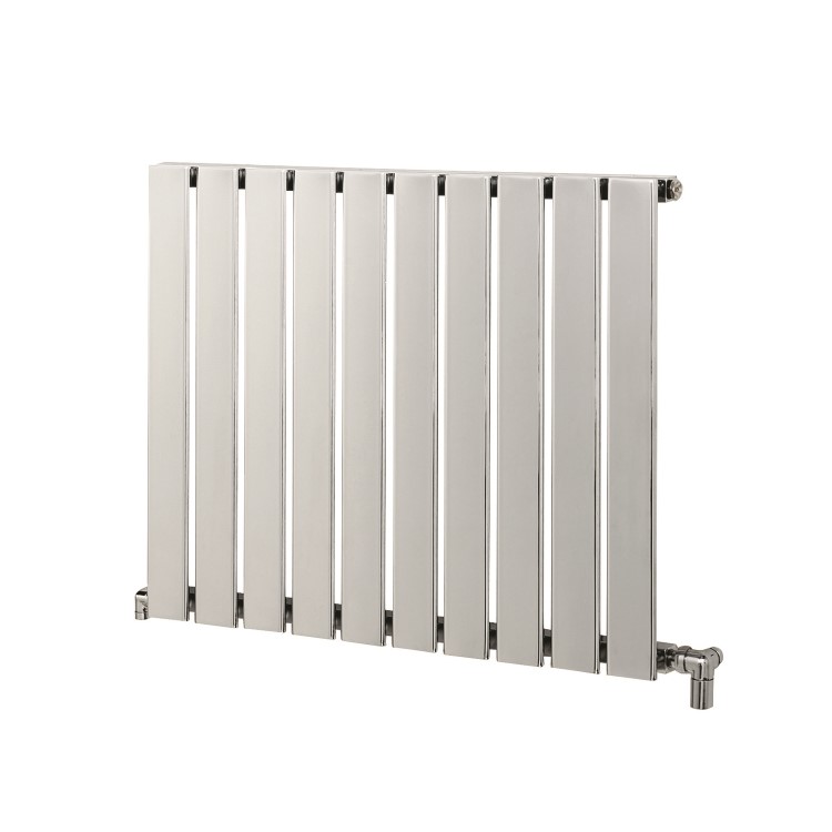 Chrome Vertical Flat Panel Radiator 600 x 790mm