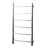 Diva Brushed Stainless Steel Heated Towel Rail - 800 x 500mm