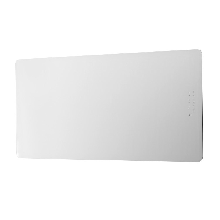 White Horizontal Glass Radiator 1000W - 600 x 1200mm - Electric