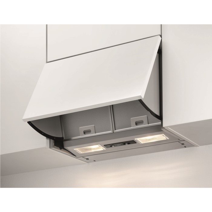 AEG X56342SE10 60cm Integrated Cooker Hood Grey Appliances Direct