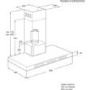 AEG X59143MD0 Designer Touch Control 90cm Chimney Hood in Stainless steel