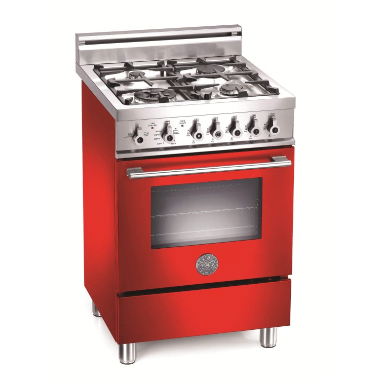 Bertazzoni X604MFERO Professional Series 60cm Dual Fuel Cooker - Red