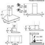GRADE A2 - AEG X66163MK1 Low-profile Pyramid-style 60cm Chimney Cooker Hood Stainless Steel