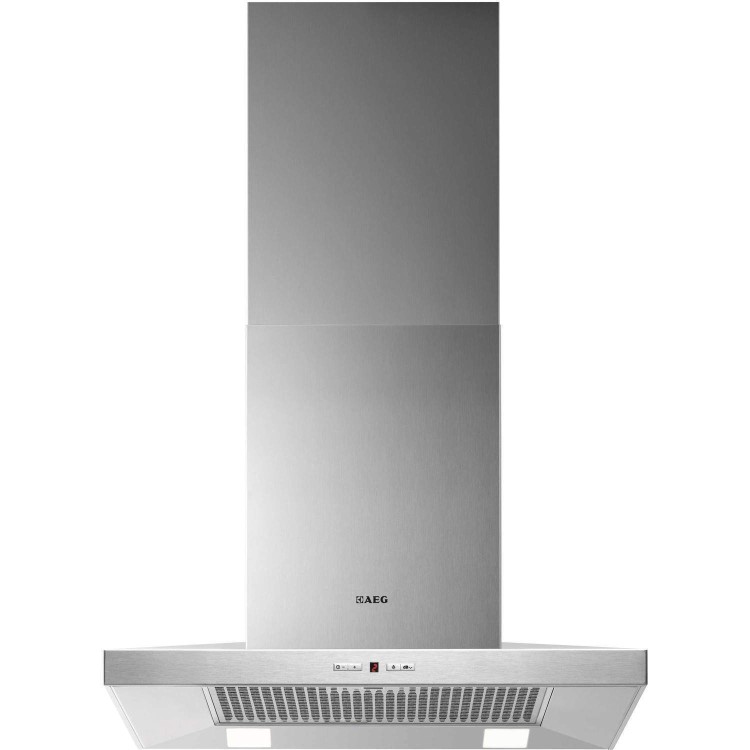 AEG X66264MK1 Low-profile Shelf-style 60cm Chimney Cooker Hood Stainless Steel