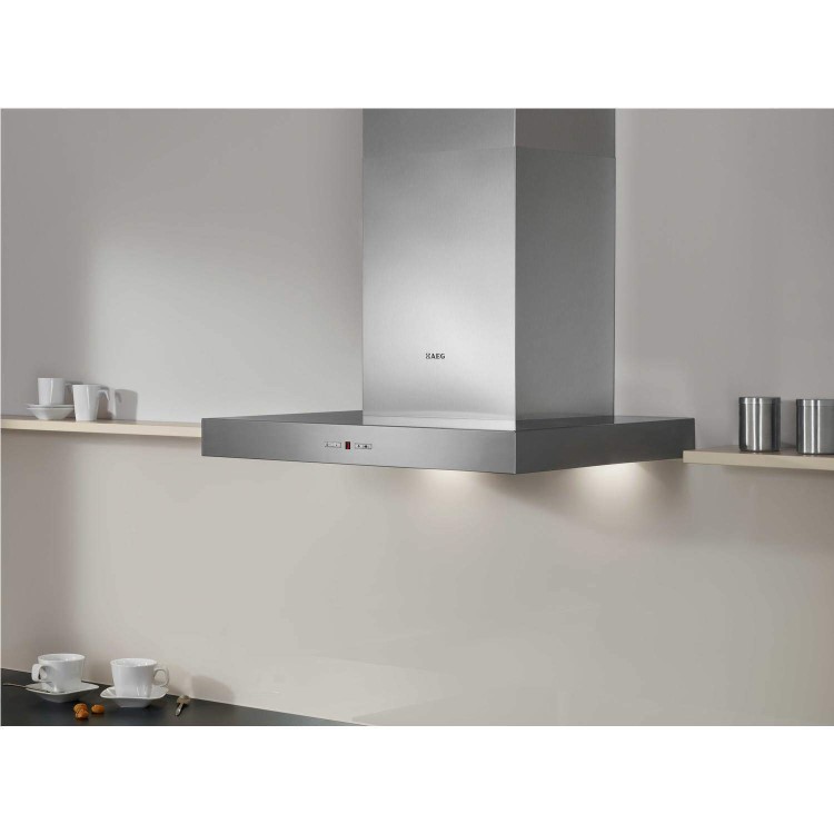 AEG X66264MD1 Low-profile Shelf-style 60cm Chimney Cooker Hood Stainless Steel