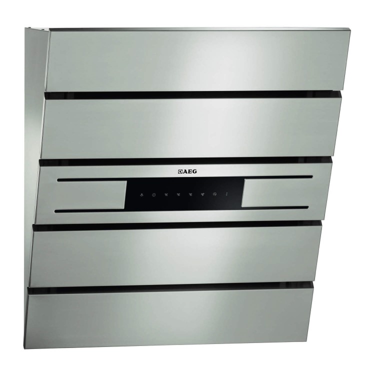 AEG X66454MV00 60cm Angled Cooker Hood Stainless Steel