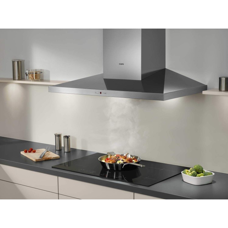 AEG X69264MK1 Low-profile Shelf-style 90cm Chimney Cooker Hood Stainless Steel