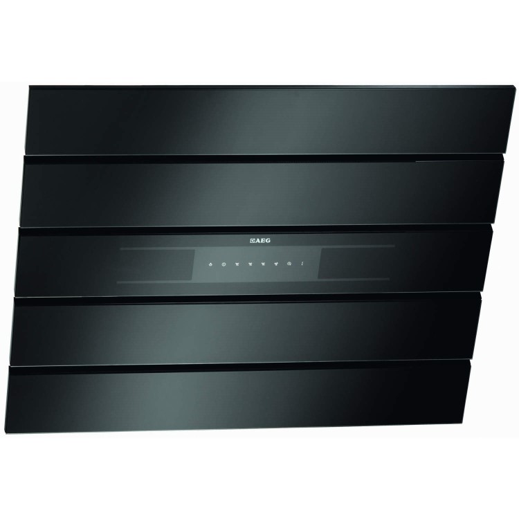 AEG X69453BV0 90cm Angled Chimney Hood Black