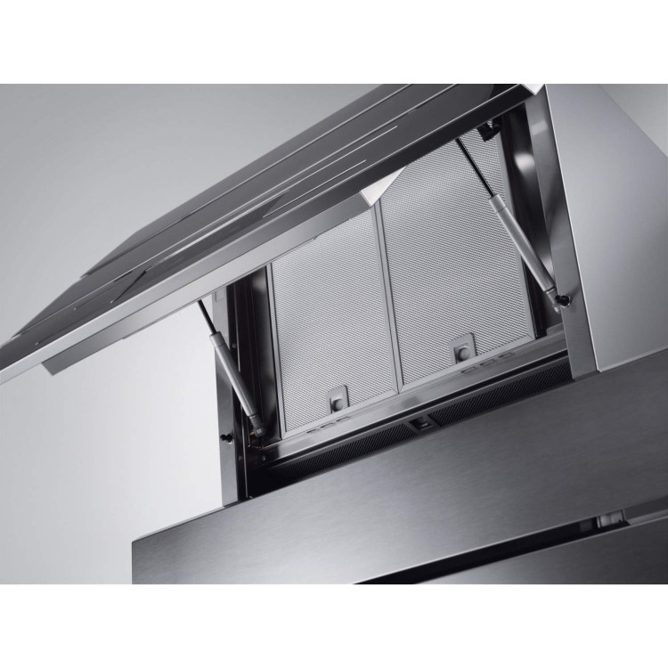 AEG X69453BV0 90cm Angled Chimney Hood Black