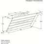 AEG X69454BV01 Angled 90cm Chimney Cooker Hood Black