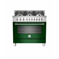Bertazzoni X906DUALVE Professional Series 90cm Dual Fuel Range Cooker With Dual Energy Oven - Green