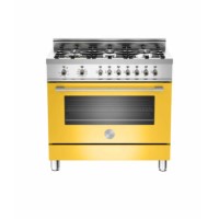 Bertazzoni X906MFEGI Professional Series 90cm Dual Fuel Range Cooker - Yellow