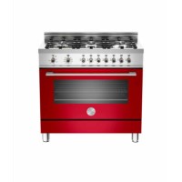 Bertazzoni X906MFERO Professional Series 90cm Dual Fuel Range Cooker - Red