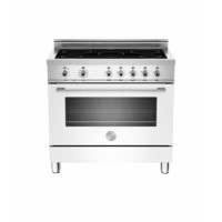 Bertazzoni X90INDMFEBI Professional Series 90cm Electric Range Cooker With Induction Hob - Pure Whit