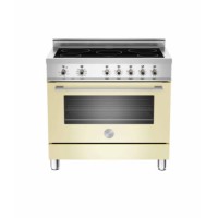 Bertazzoni X90INDMFECR Professional Series 90cm Electric Range Cooker With Induction Hob - Cream