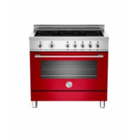 Bertazzoni X90INDMFERO Professional Series 90cm Electric Range Cooker With Induction Hob - Red