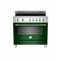 Bertazzoni X90INDMFEVE Professional Series 90cm Electric Range Cooker With Induction Hob - Green