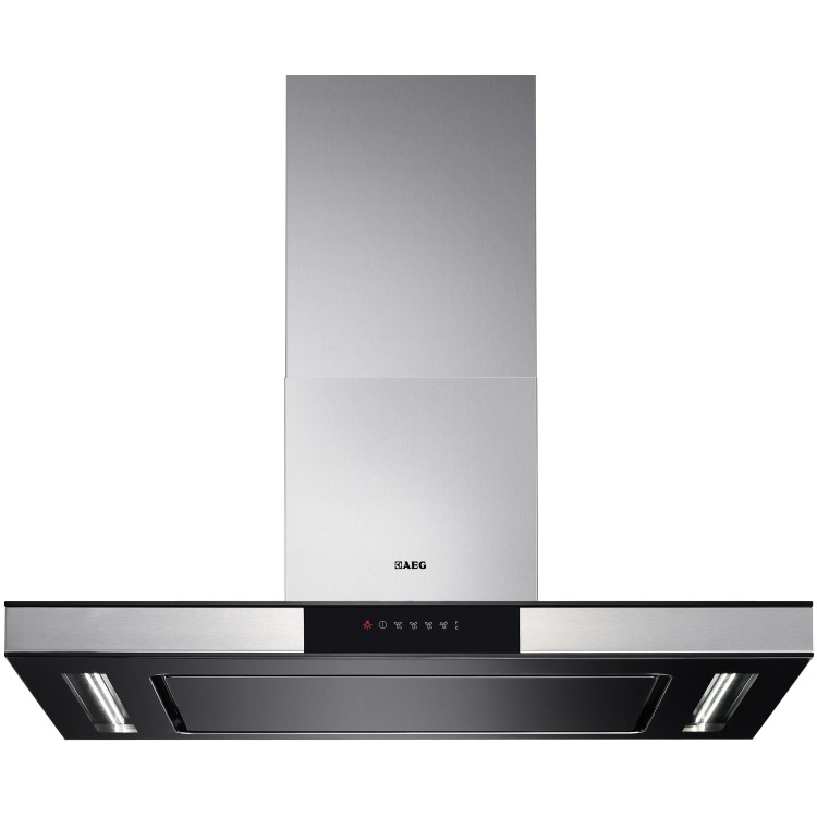 AEG X91484MI10 100cm Island Cooker Hood With Perimeter Aspiration - Stainless Steel