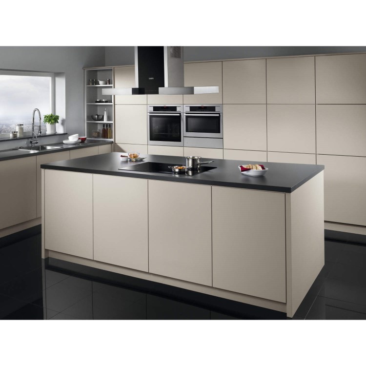 AEG X99464MI2 Touch Control Box Design 90cm Island Cooker Hood Stainless Steel