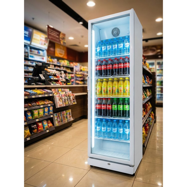 Prodis XD381-LE Upright Display Fridge - 388 Ltr