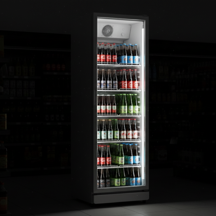Prodis XD381-LE Upright Display Fridge - 388 Ltr