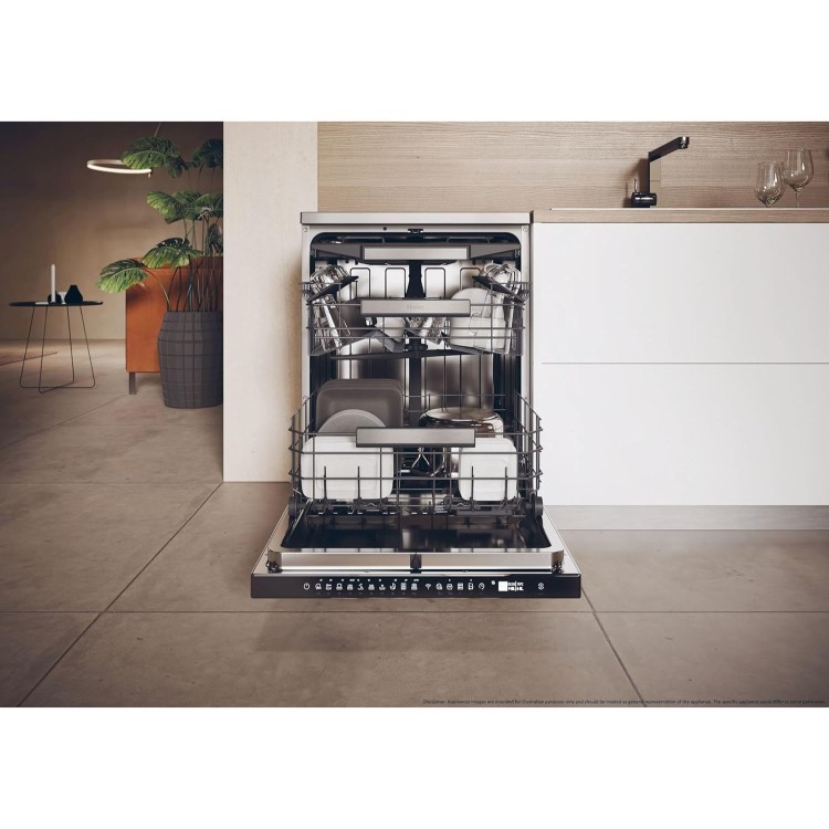 Haier Series 3 Freestanding Dishwasher - Smart Wi-Fi, C-Rated, Stainless Steel