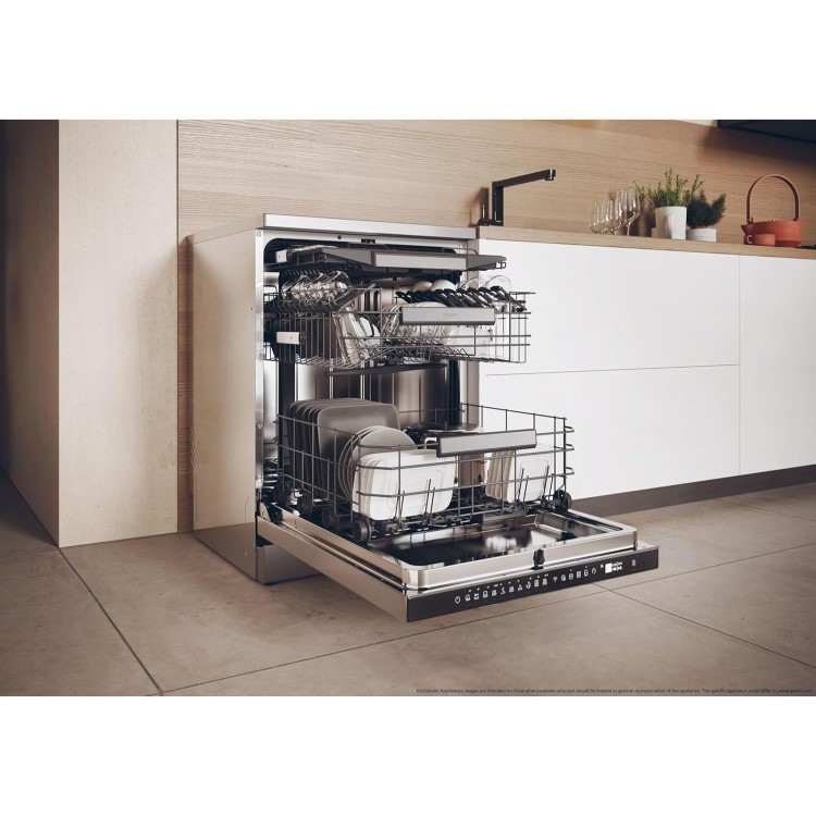 Haier Series 3 Freestanding Dishwasher - Smart Wi-Fi, C-Rated, Stainless Steel
