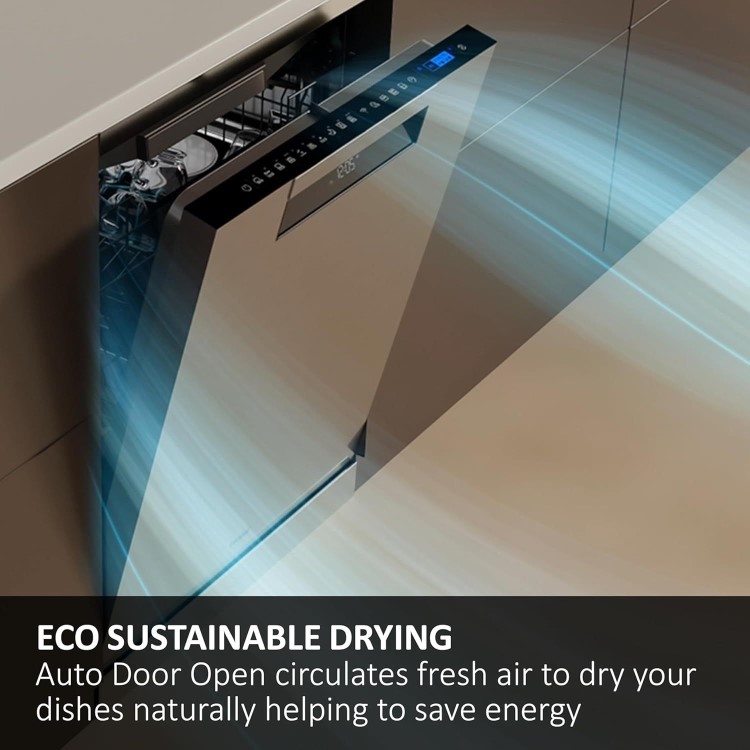 Haier Series 3 Freestanding Dishwasher - Smart Wi-Fi, C-Rated, Stainless Steel