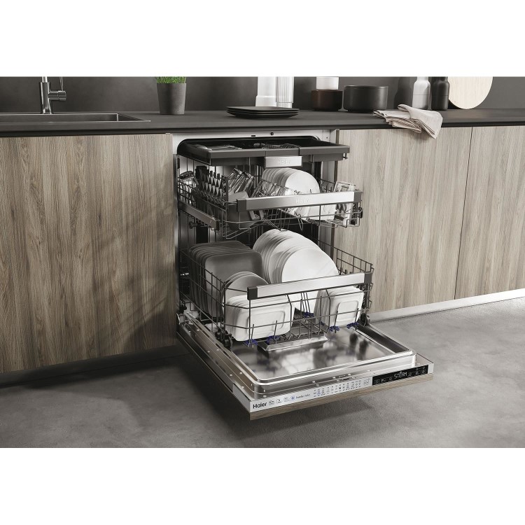 Refurbished Haier XIB6B2S3FS-80 16 Place Fully Integrated Dishwasher