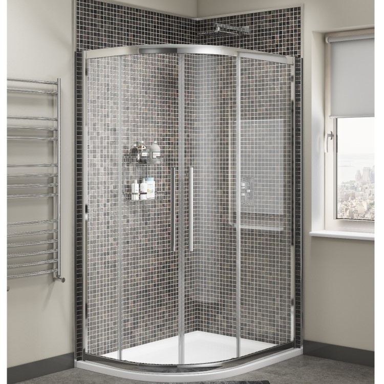 Claritas 8 Offset Quadrant Shower Screen Enclosure 1200 x 900mm - 8mm Glass