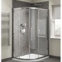 Claritas 8 Offset Quadrant Shower Screen Enclosure 1200 x 900mm - 8mm Glass