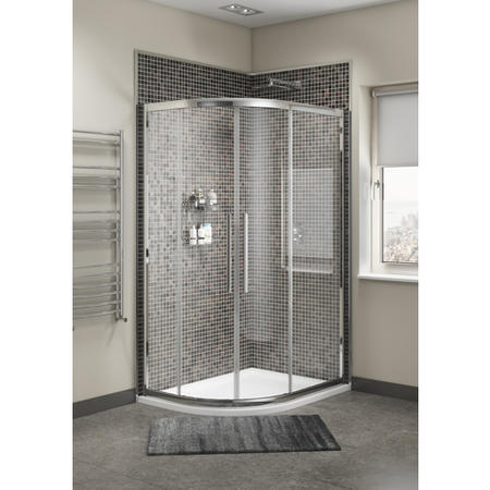 Claritas 8 Offset Quadrant Shower Screen Enclosure 1200 x 900mm - 8mm Glass