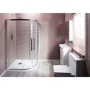 Claritas 8mm Glass Offset Quadrant Shower Enclosure - 900 x 760mm