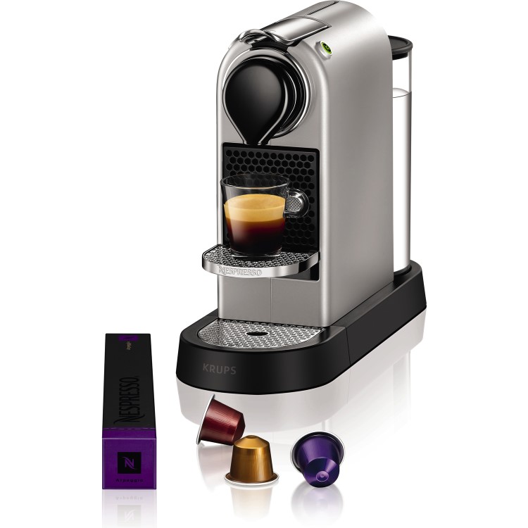 Krups XN740B40 Nespresso CitiZ Coffee Machine Silver