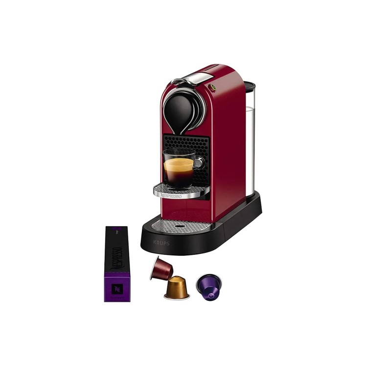 Krups XN741540 Nespresso CitiZ Pod Coffee Machine - Red