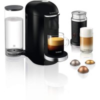 Krups XN902840 Vertuo Plus and Aeroccino Nespresso Coffee Machine - Black