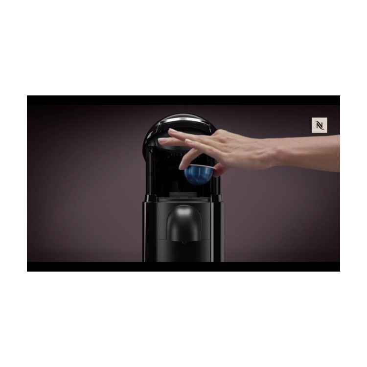 Krups XN902T40 Vertuo Plus and Aeroccino Nespresso Coffee Machine - Titanium