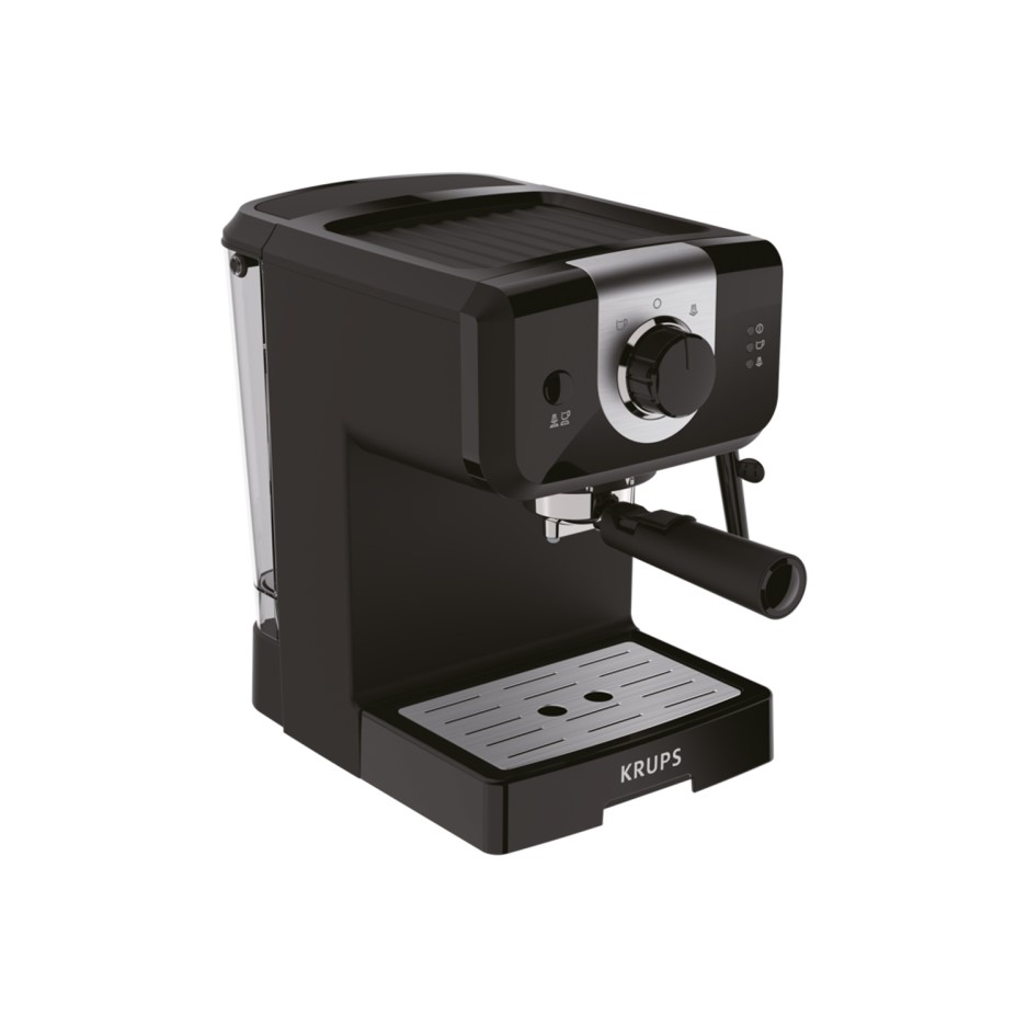 Krups XP320840 Opio Steam & Pump Espresso Coffee Machine Black Appliances Direct